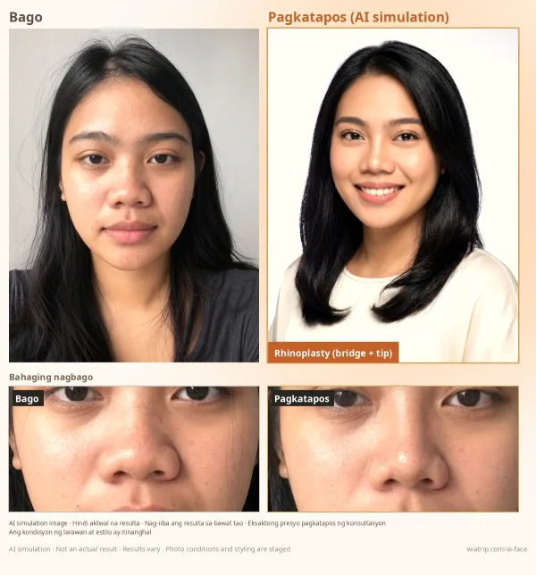 Halimbawang card ng resulta ng AI na tantiya