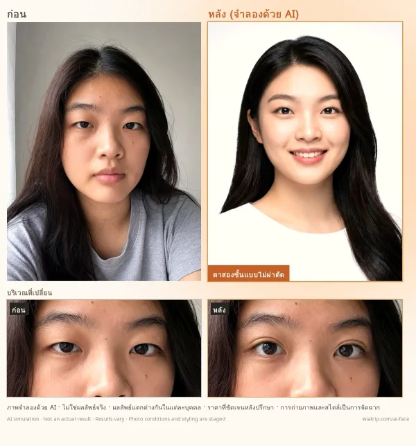 ตัวอย่างการ์ดผลประเมิน AI